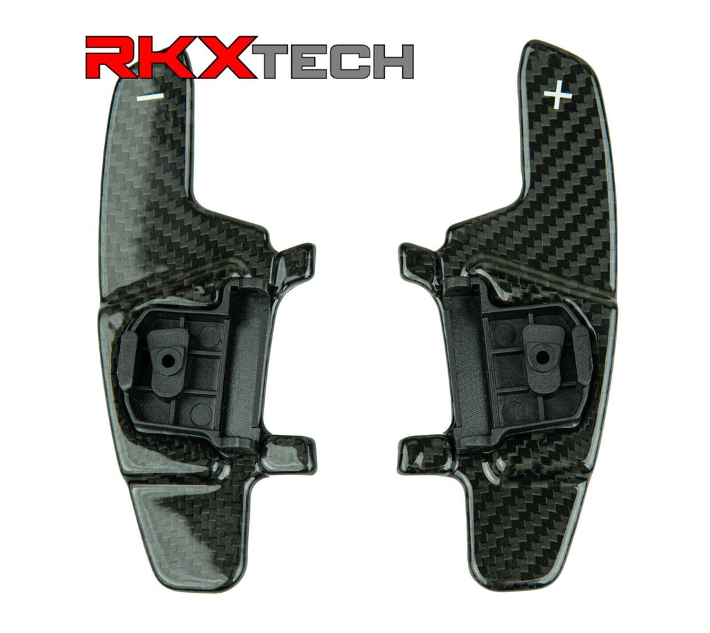 RKX Genuine Carbon Fiber Steering Wheel Shift Paddles VW Golf R GTI OEM