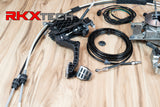 The RKX DIY conversion kit for the Audi R8 includes the clutch peddle assembly and master cylinder