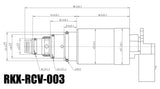 RKX-RCV-003 AC compressor control valve technical drawing with dimensions