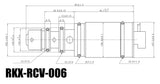 RKX-RCV-006 AC compressor control valve technical drawing with dimensions