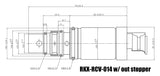 RKX-RCV-014 AC compressor control valve without stopper technical drawing with dimensions