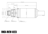 RKX-RCV-023 AC compressor control valve technical drawing with dimensions