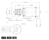 RKX-RCV-074 AC compressor control valve technical drawing with dimensions