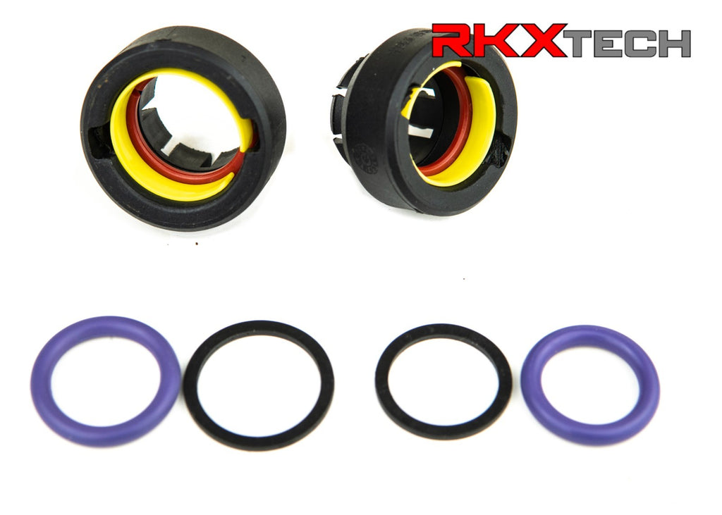RKX Audi A/C line quick disconnect seal kit with high and low side couplers, O-rings and backup rings for 8K0298260B