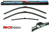 EURO-BLADES Front + Rear Wiper Blade Set for VW Touareg, Porsche Cayenne (26"+26"+14")