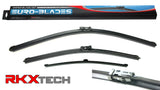 EURO-BLADES Front + Rear Wiper Blade Set for Audi Q7 (28"+20"+19")